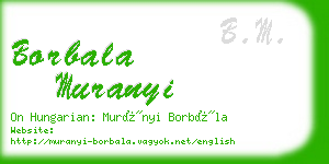 borbala muranyi business card